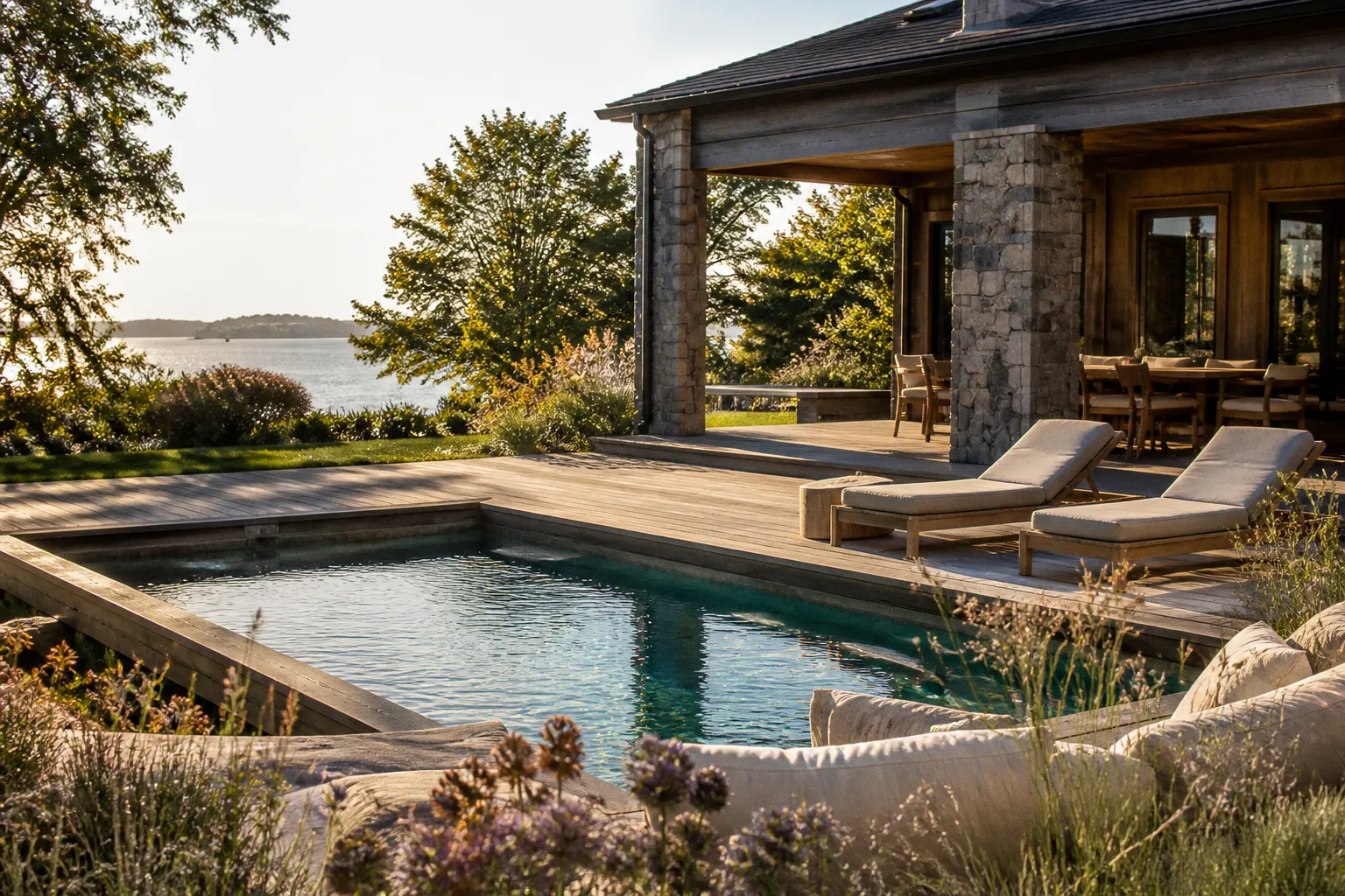 Aménager un espace extérieur esprit resort : les leçons d'une villa à Portsmouth