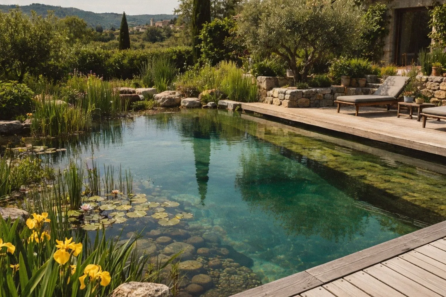 Bassin naturel en bois massif : l'alternative écologique sans liner ni chlore