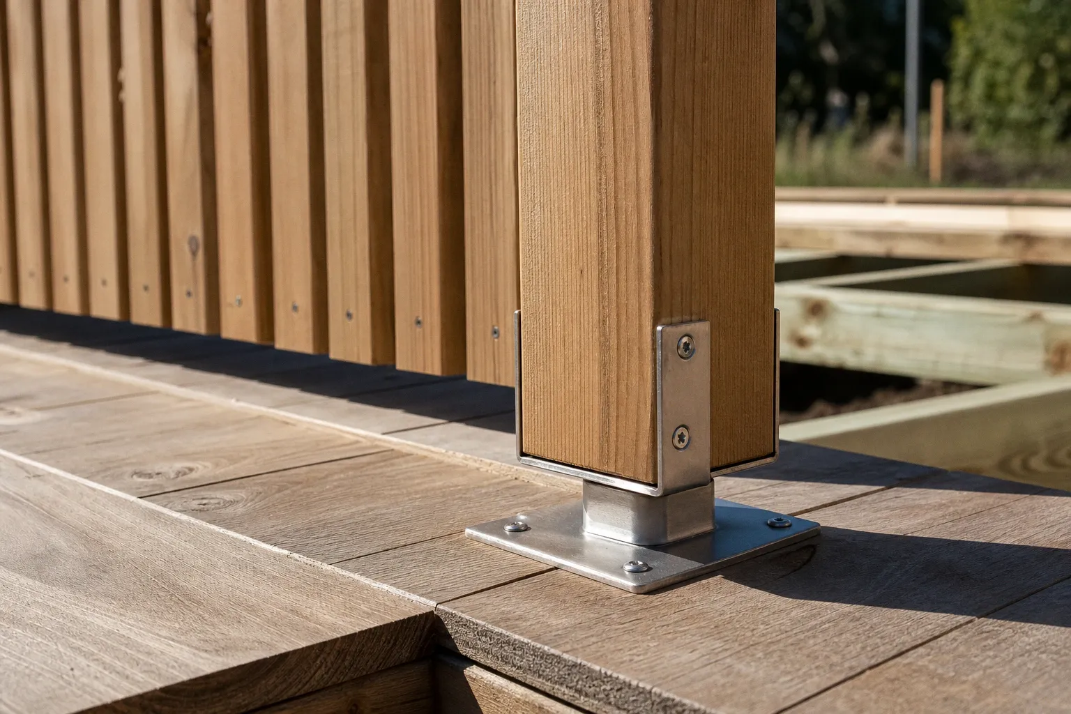 Claustra en bois sur terrasse : le parcours de pose