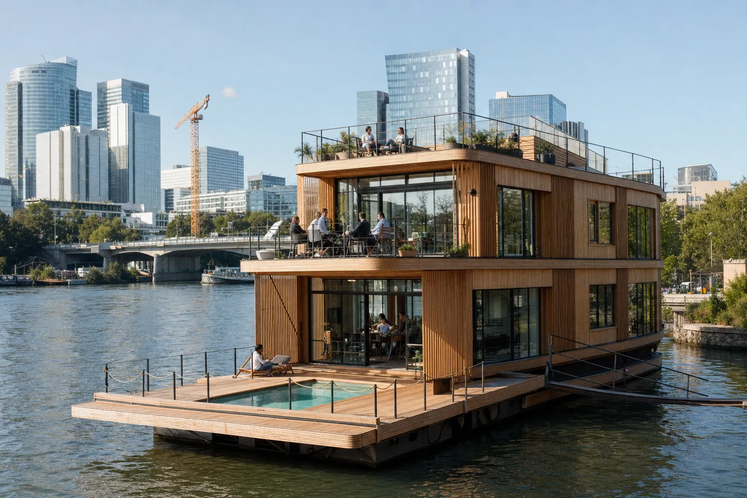 Concevoir des structures en bois massif modulaires inspirées par l'architecture flottante