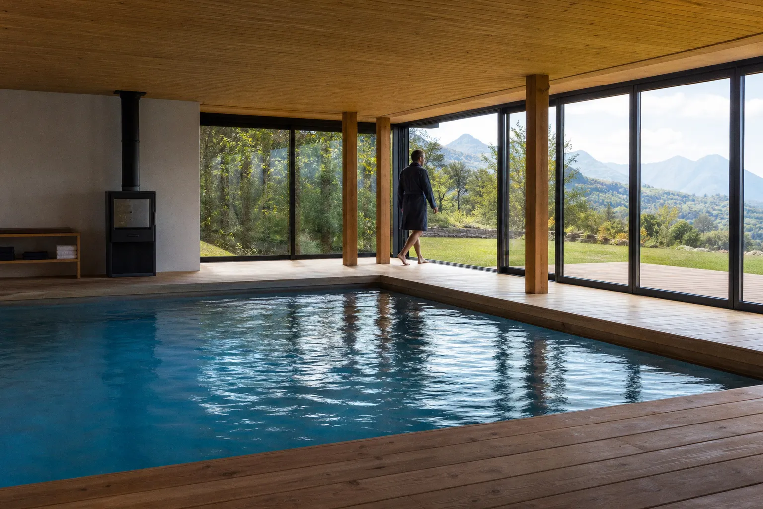 Concevoir une piscine intérieure en bois massif : les règles techniques essentielles