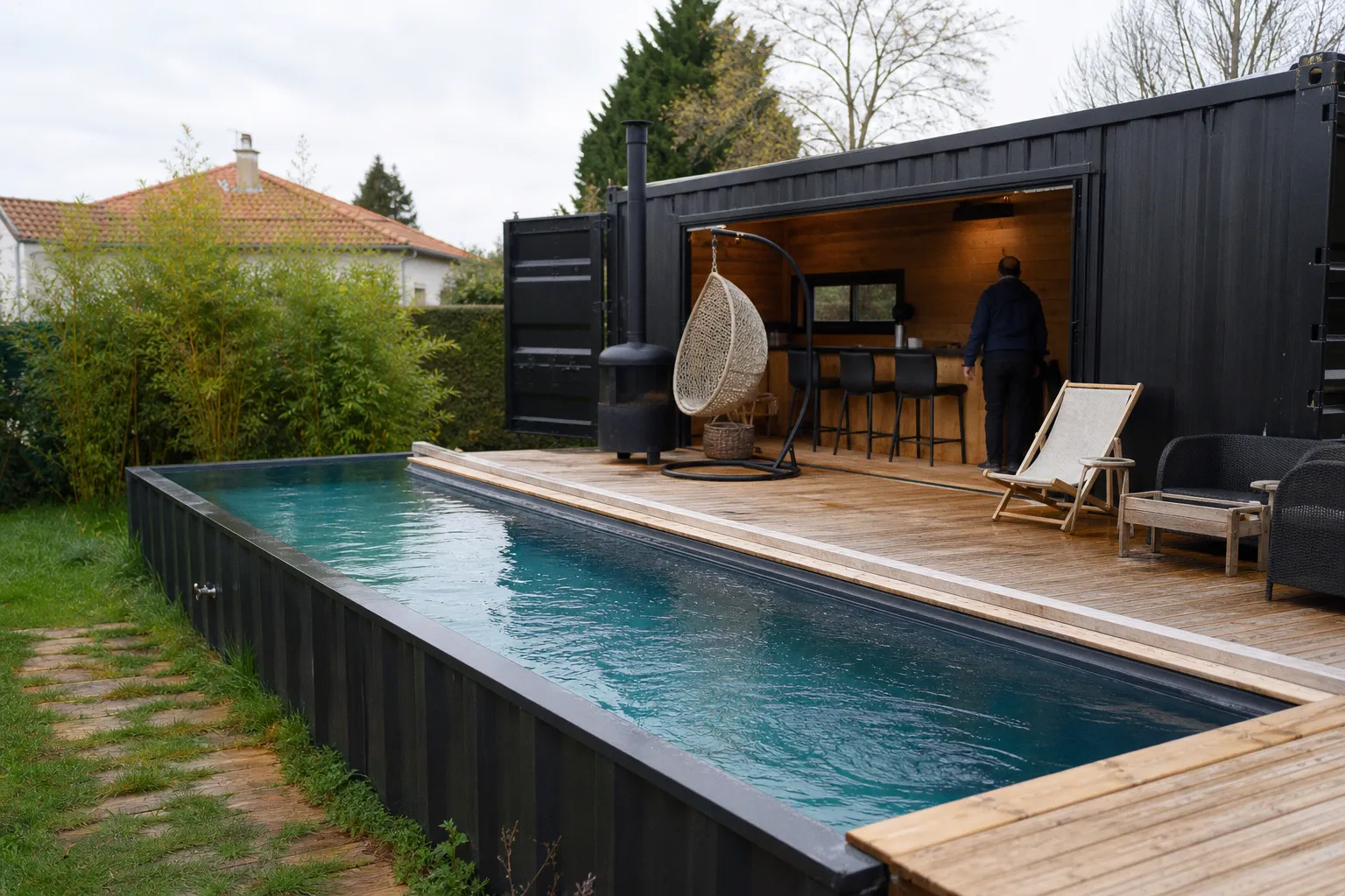 Piscines containers : pourquoi cette alternative écologique est 30% moins chère et prête en 3 semaines