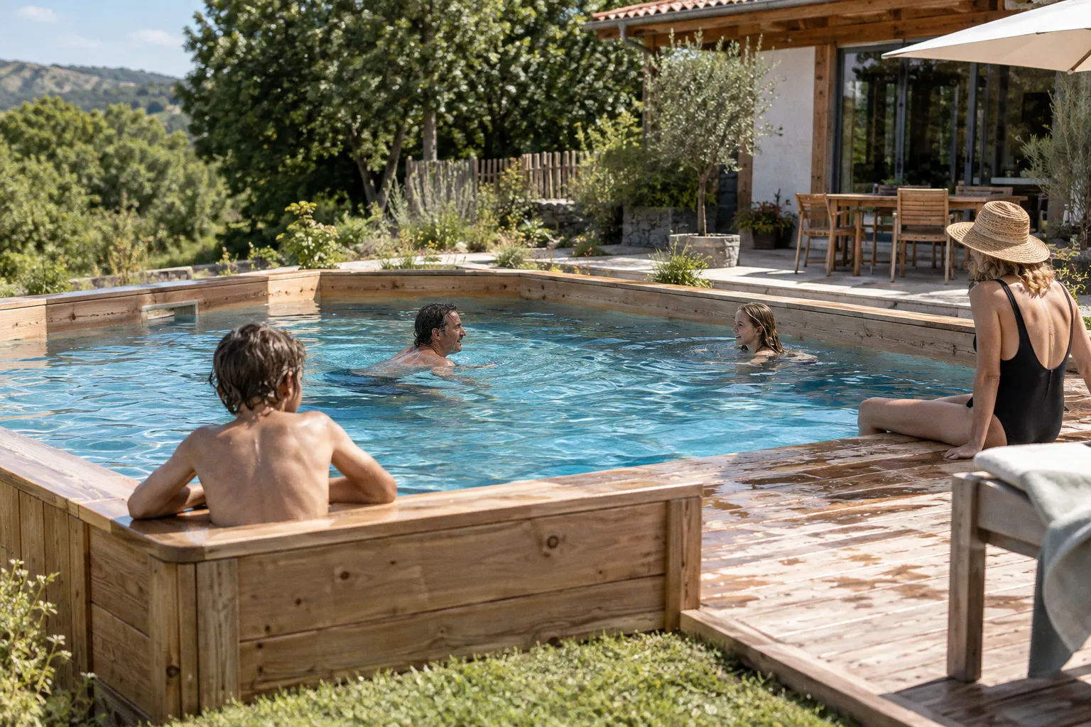 Piscines en bois et bassins extérieurs : repenser l'aménagement aquatique au jardin