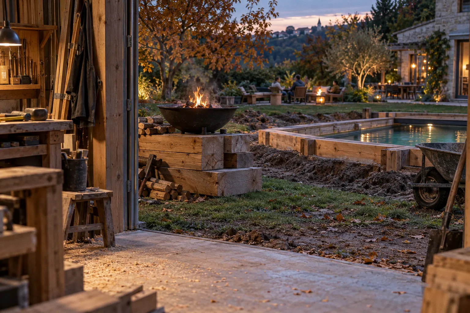 Prolonger la saison sur sa terrasse en bois : conseils pour installer un foyer en toute sécurité
