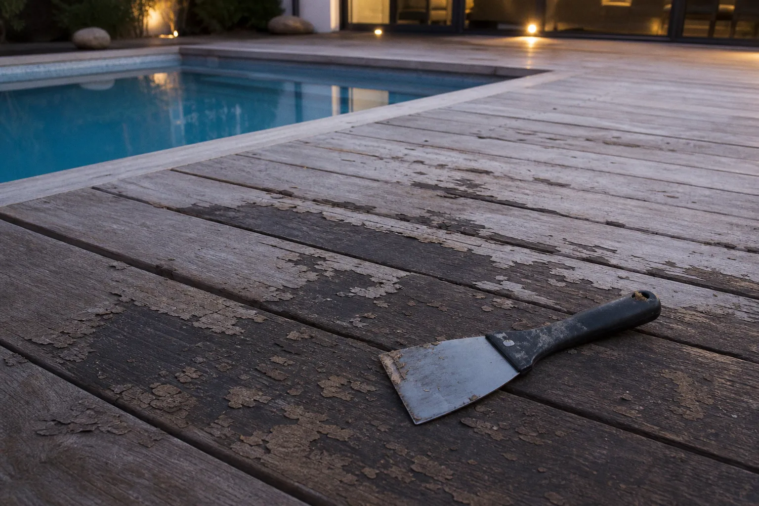 Saturateur sur piscine en bois : les pièges à éviter