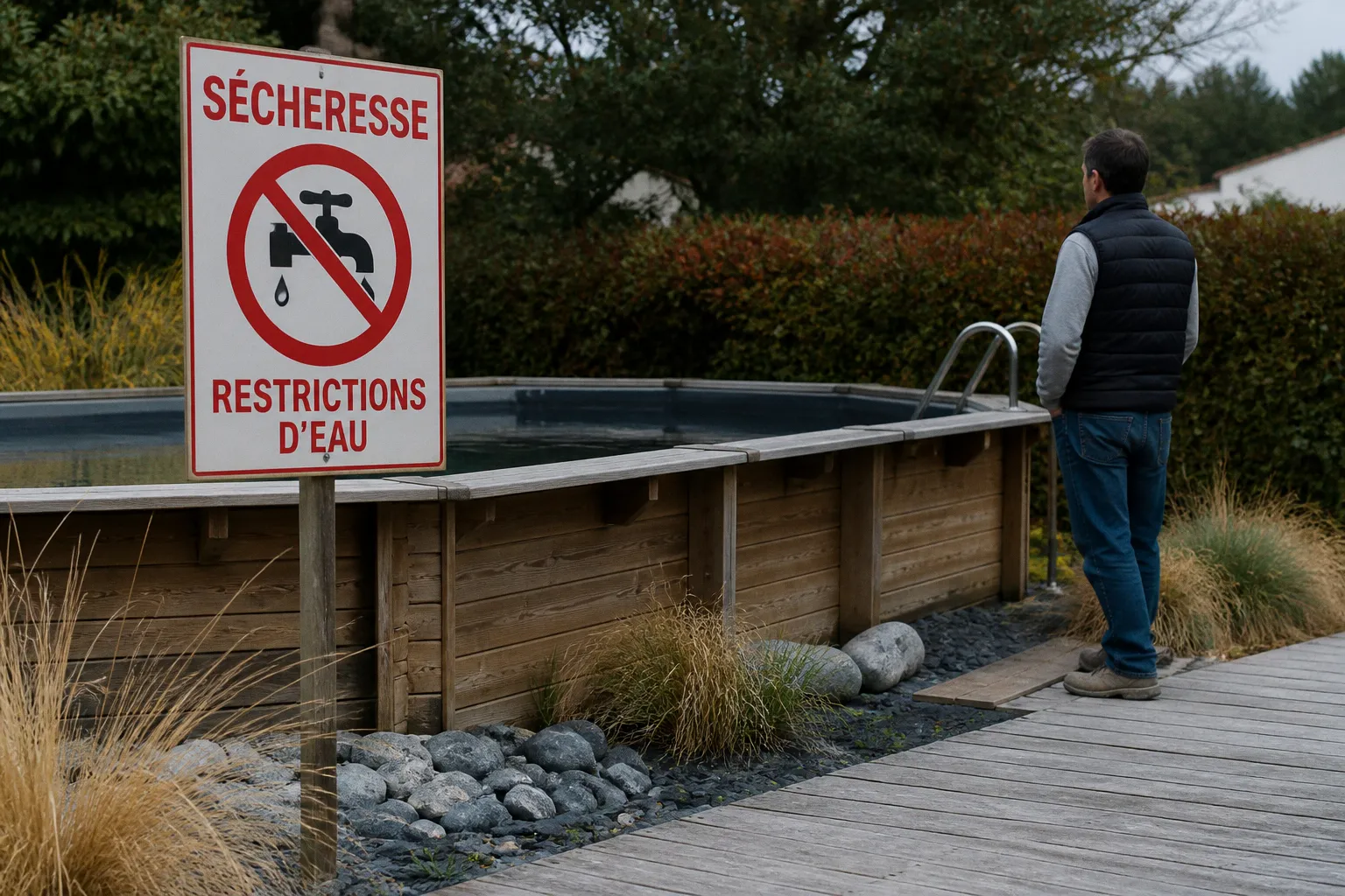 Sécheresse : comment les nouvelles restrictions préfectorales impactent vos piscines en bois